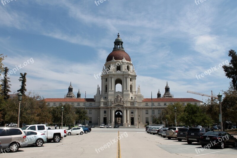 Pasadena California City Hall Historical Building City Beautiful Movement