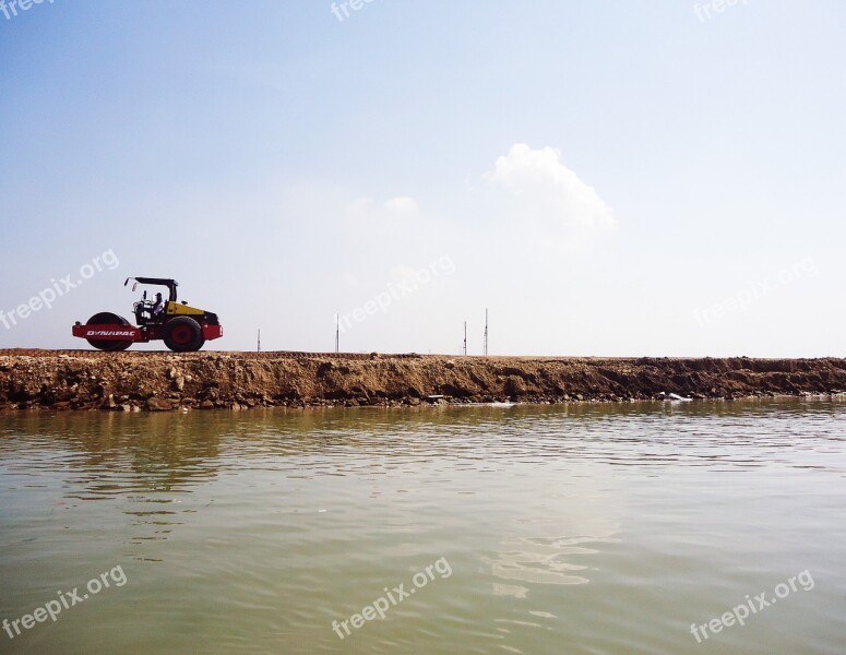 Truck Sea Ocean Tractor Vehicle