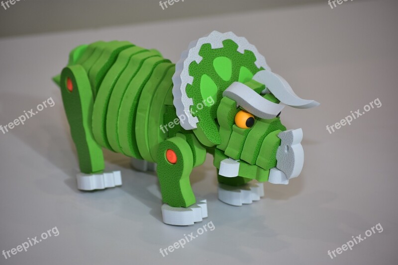 Dinosaur Toy Green Play Kids