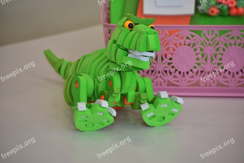 Dinosaur Toy Green Play Kids