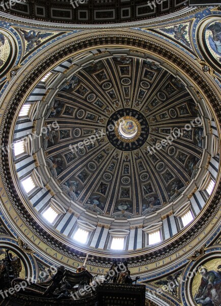 Basilica Dome Vatican Rome Free Photos