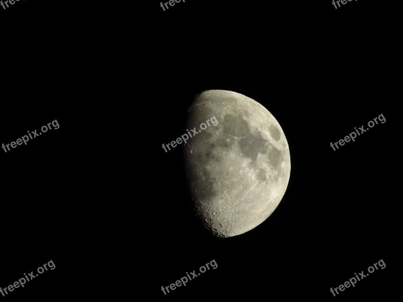 Moon Sky Night Space Astronomy