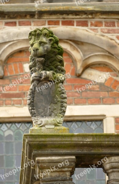 Lion Image Statue Sculpture Stone