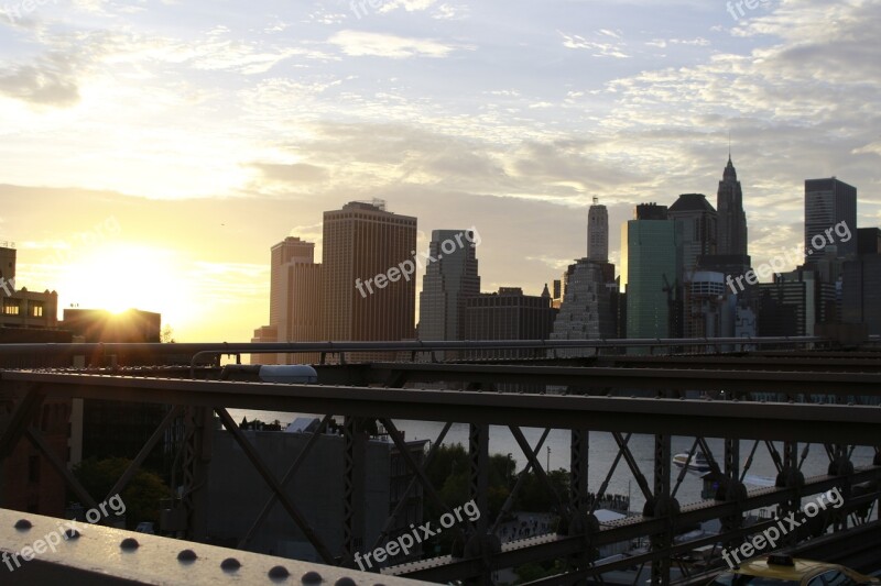 The Brooklyn Bridge New York United States Free Photos