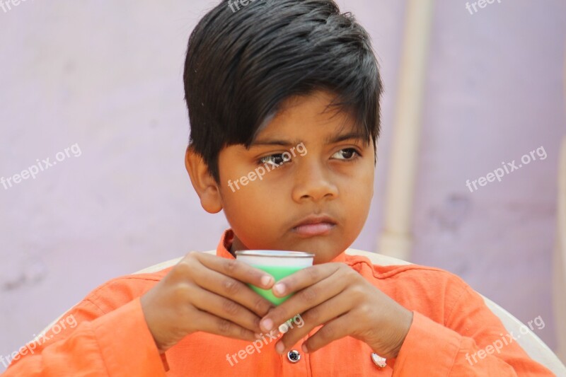 Poor Boy Cute Village Boy Child People