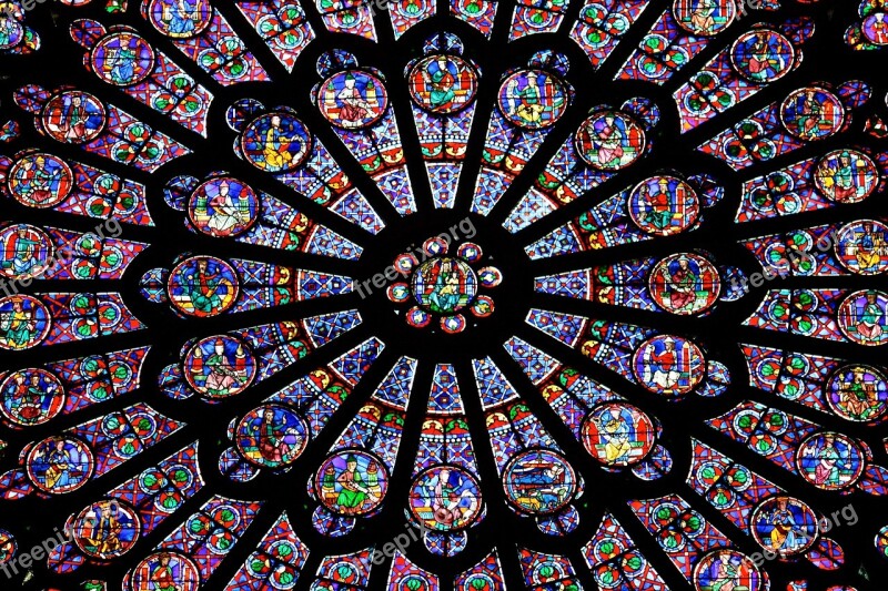 Cathedral Notre-dame Paris France Rosette