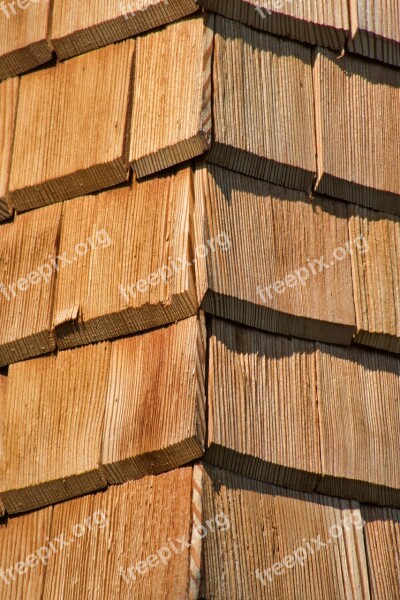 Shingle Wood Shingles Facade Facade Cladding Free Photos