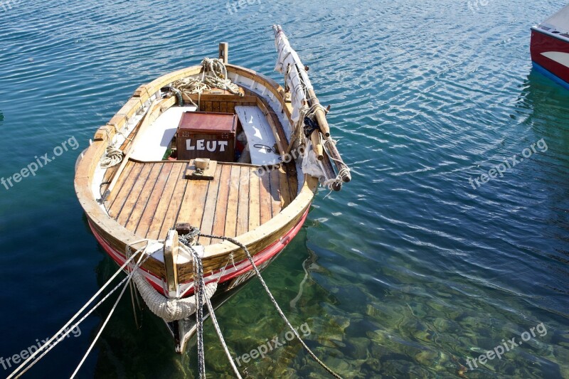 Boat Vintage Wood Beauty Sea