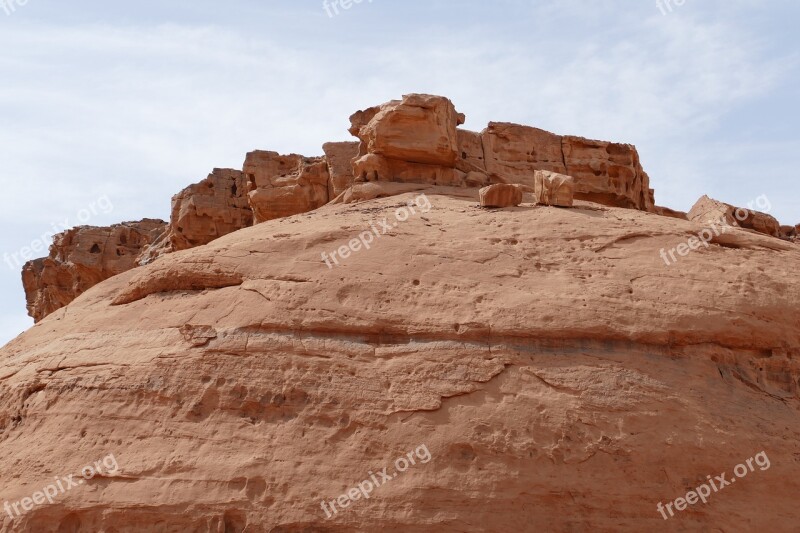 Jordan Desert Sand Stone Sand Landscape