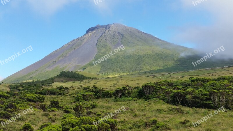 Azores Pico Landscape Nature Volcano