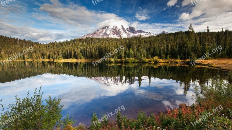 Nature Lake Landscape Calm Mood