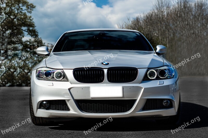 Bmw 3 Series Saloon Outdoors Car Afternoon