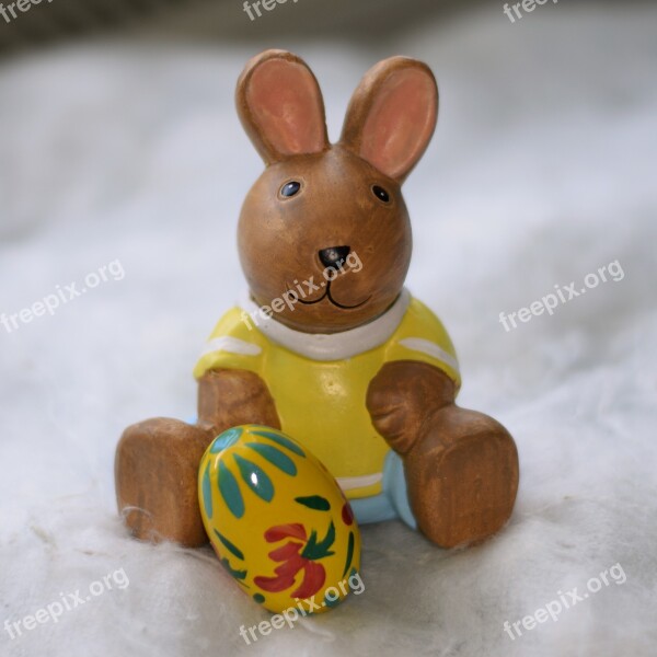 Easter Hare Ceramic Easter Bunny Decoration