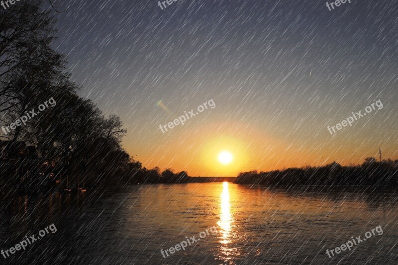 Rain River Arad Romania Transylavanie