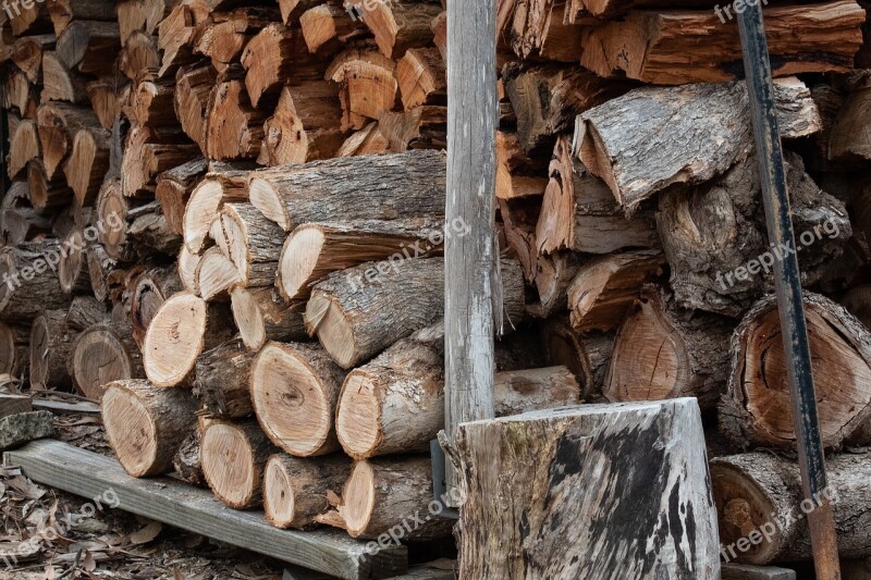 Wood Wood Pile Firewood Stack Pile