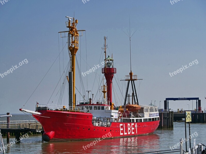 Lightship Elbe1 Historically Museum Ship Cuxhaven