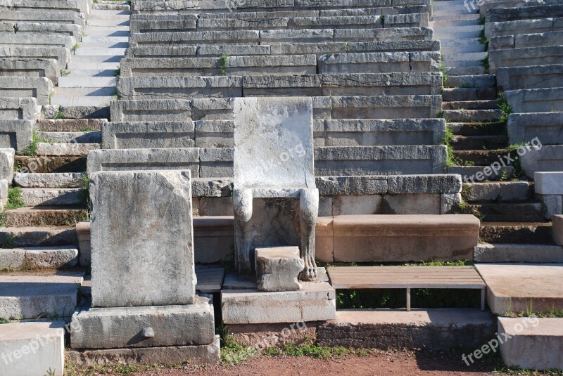 Ancient Messina Monument Greece Theatre