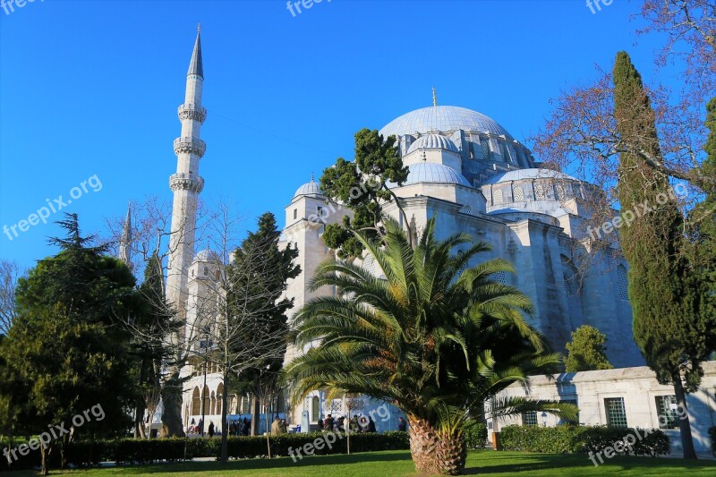 Cami Islam Religion Minaret Istanbul