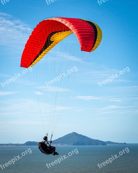 Paraglider Leisure Paragliding Sport Freedom