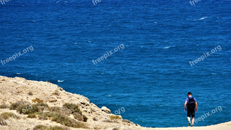 Man Ocean Hiking Sea Nature Reserve