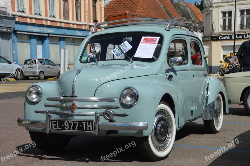 Renault Renault 4cv Vehicle Car Automobile