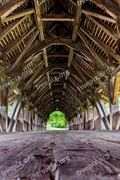 Bridge Wood Away Railing Transition