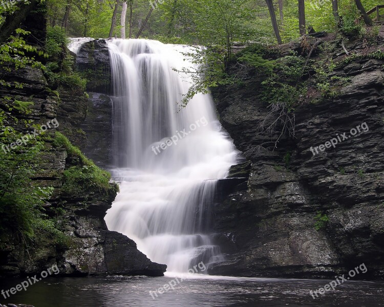 Water Waterfall Green Nature Free Photos