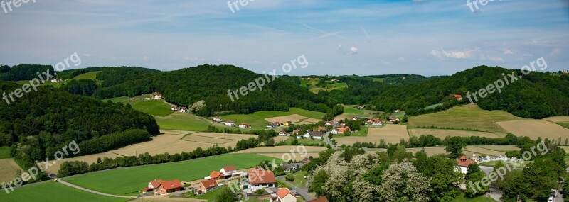 Panorama Austria Styria Riegersburg Landscape