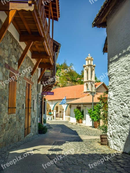 Cyprus Kalopanayiotis Architecture Street Summer