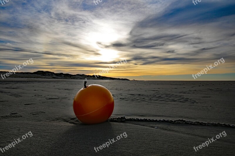 Amrum Beach Kniepsand Boje Sun