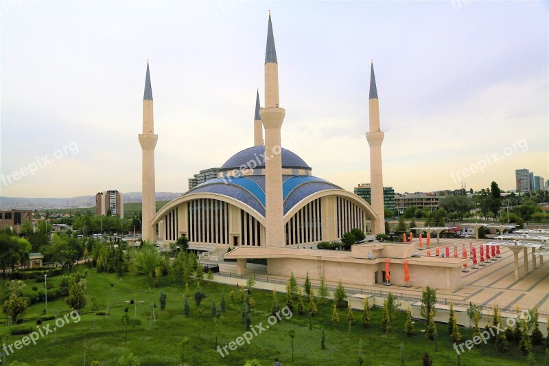 Cami Minaret Dome Architecture Building