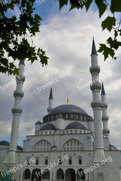 Cami Minaret Dome Architecture Building