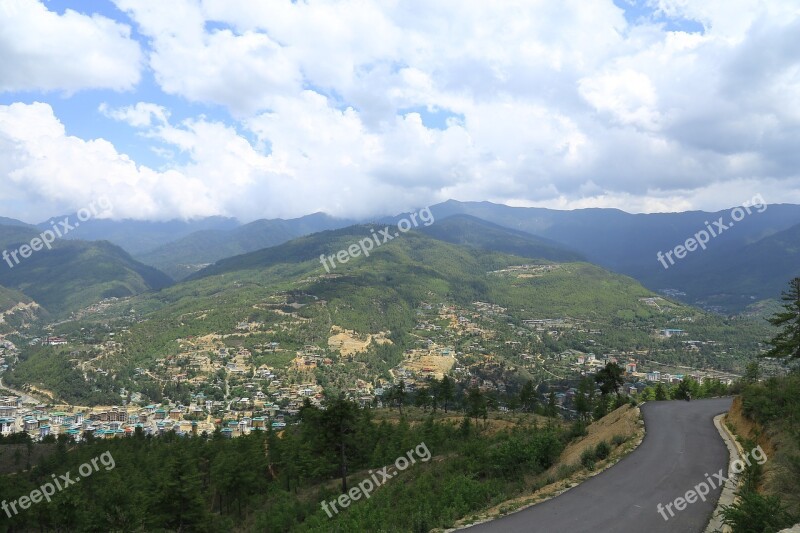 Outdoors Bhutan Landscape Travel Tourism