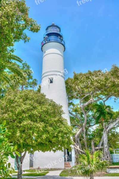 Light House Key West Florida Sky Nature