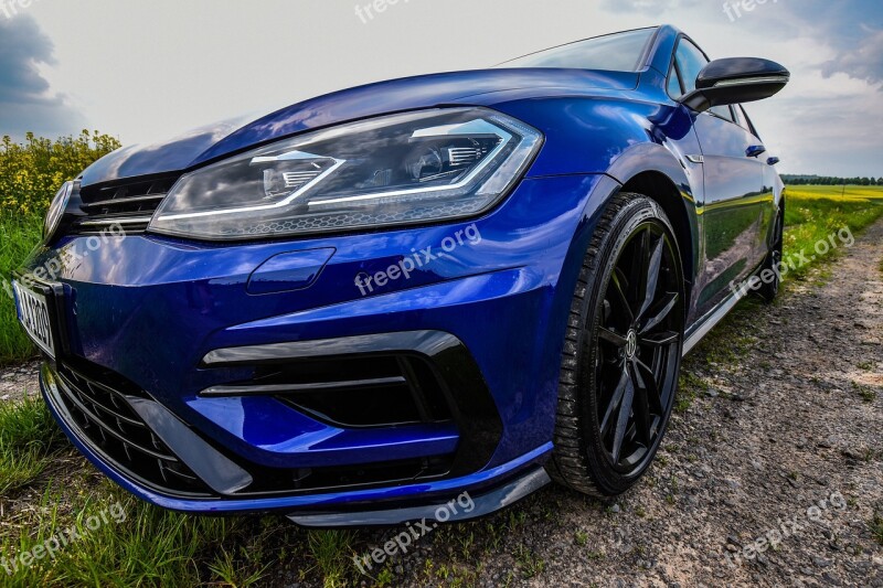 Golf R Volkswagen Auto Vehicle Speed