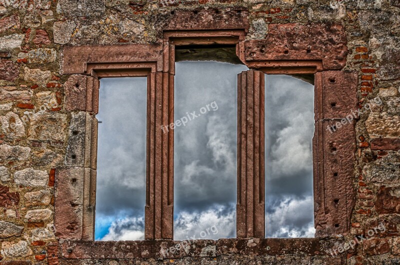 Castle Old Window Frame Masonry