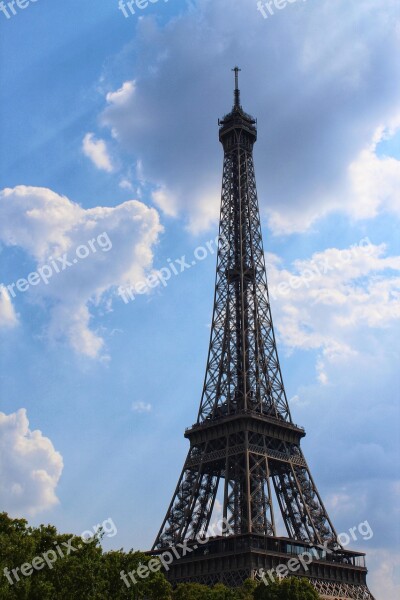 Eiffel Tower Architecture Paris France City