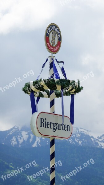 Maypole May Day Customs Bavaria Mountains