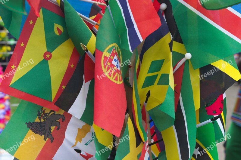 Caribbean Flags Jamaica Grenada Country