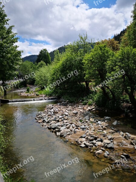 Nature River Stream Environment Landscape