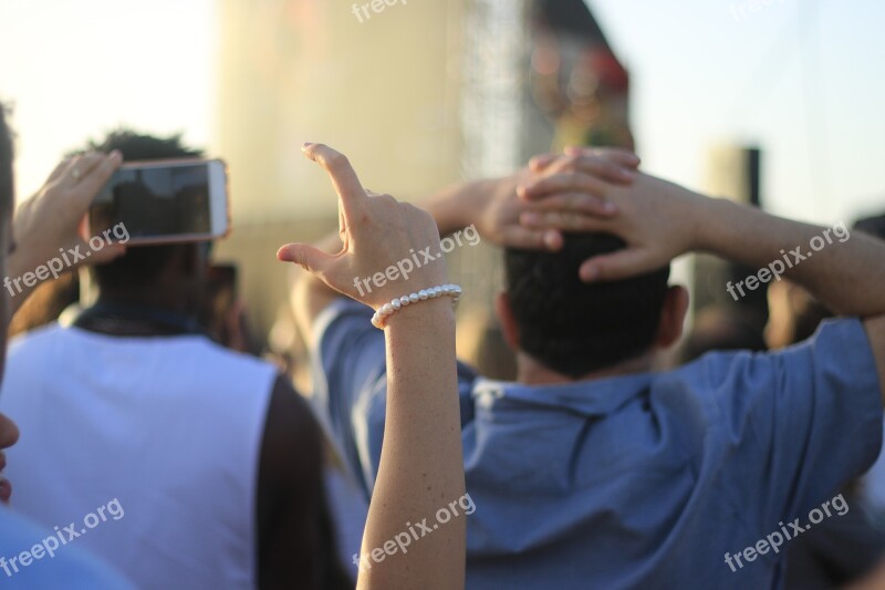 Woman Hand Concert Half Heart