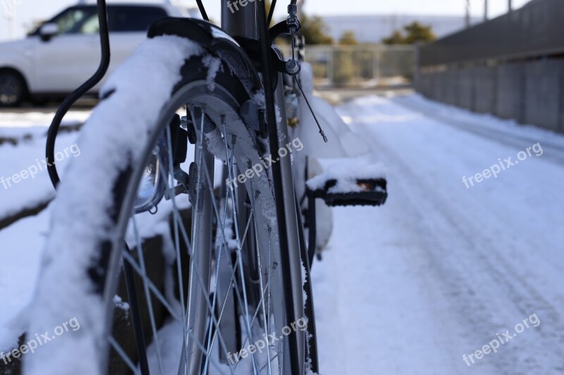 Winter Bike Snow Cool Free Photos