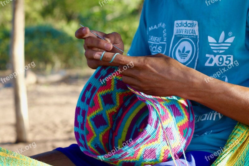 Bags Wayuu Indian Culture Colombia