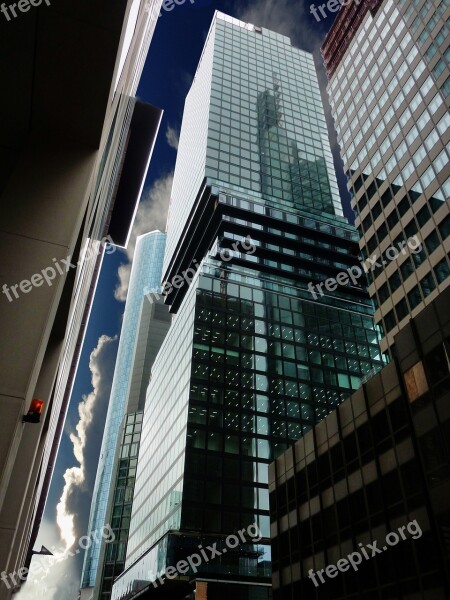 Architecture Frankfurt Reflection Pattern Glass