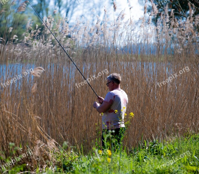 Fishing Nature Water Landscape Lake