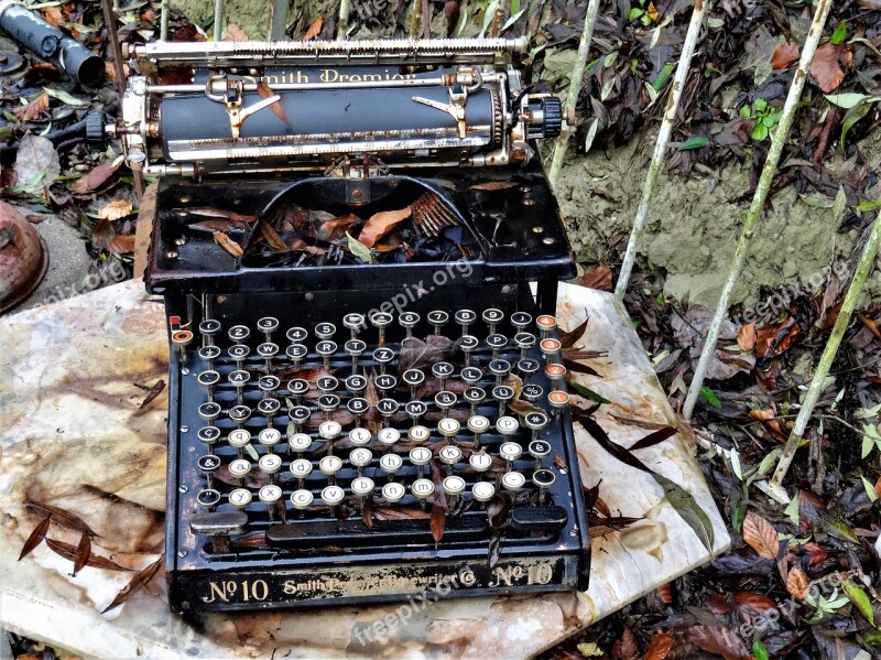 Typewriter Antique Retro Write Old