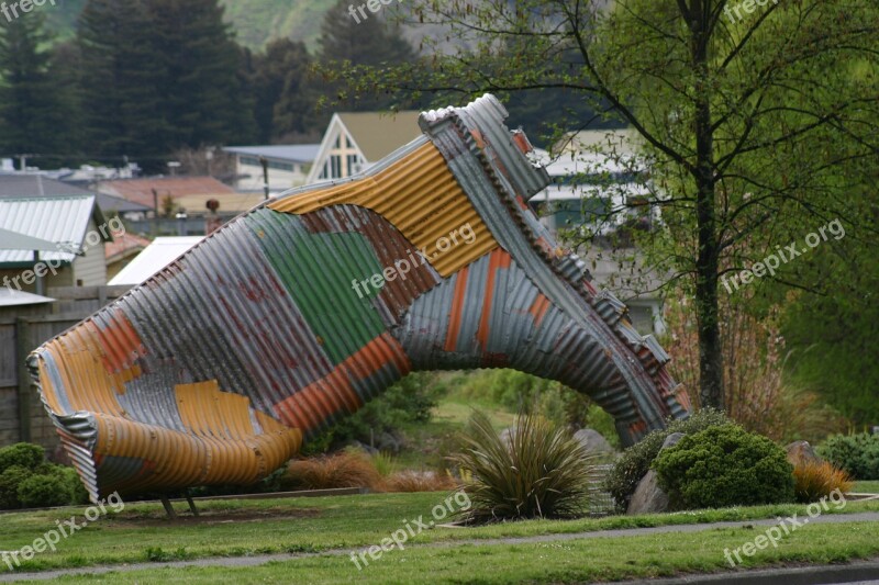 Taihape New Zealand Gum Boot Capital Giant Boot Free Photos