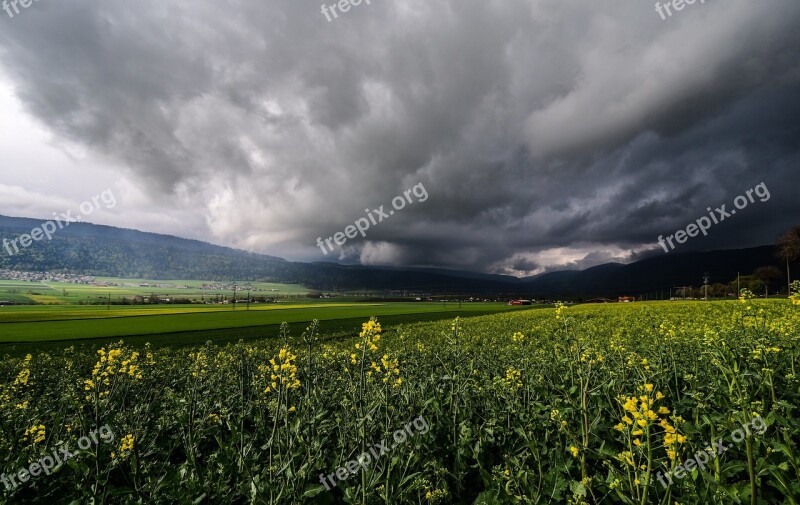 Clouds Storm Sky Weather Nature