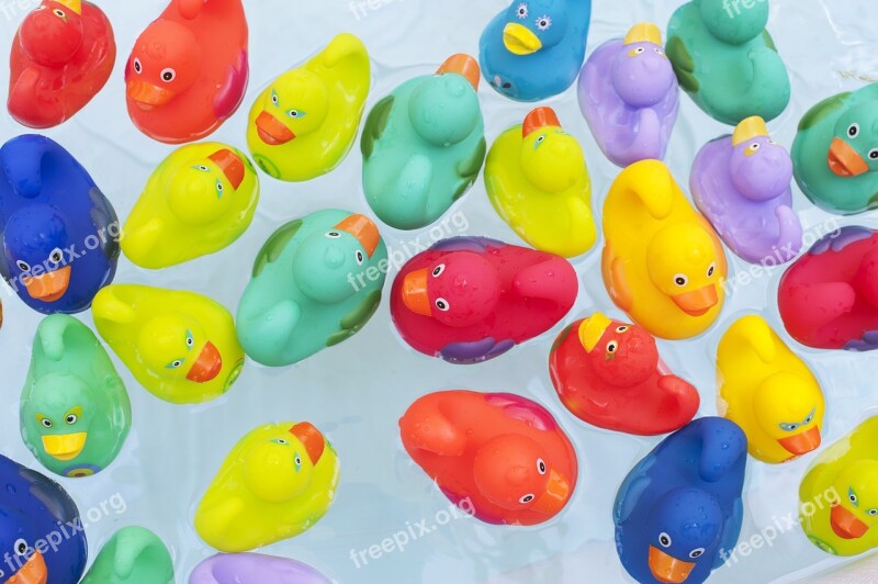 Ducks Toys Water Floating Colorful