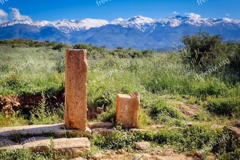 Aptera Crete Greece Antiquity Ruins